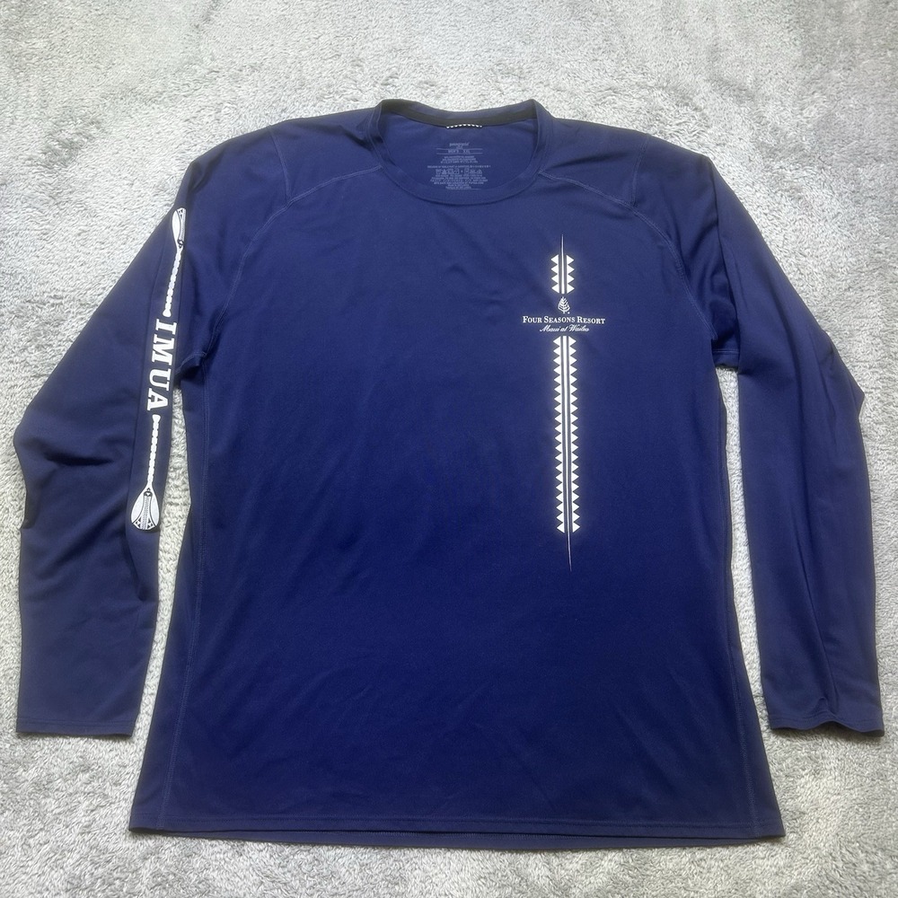 Patagonia Capilene Silkweight 1 Shirt Mens 2XLBlue Long Sleeve Base Four Seasons